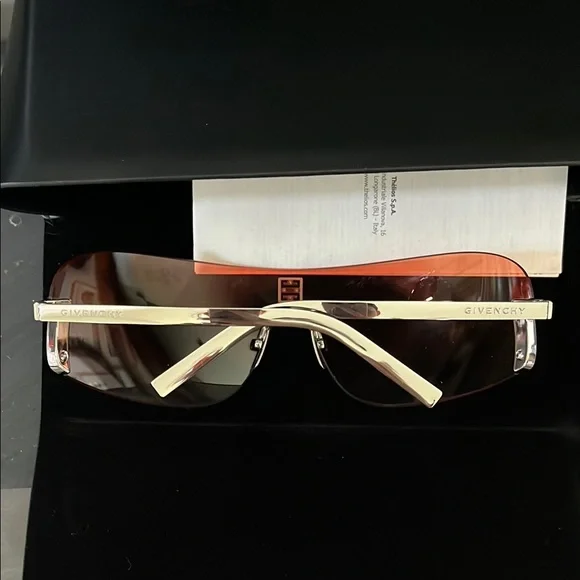 NEW Givenchy Pink/orange Shield-Style Sunglasses